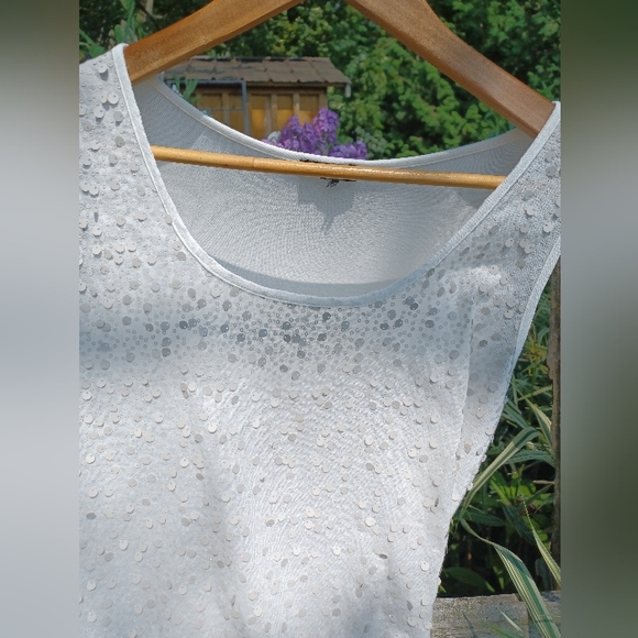 White scoop neck camisole size L - Picture 1 of 4